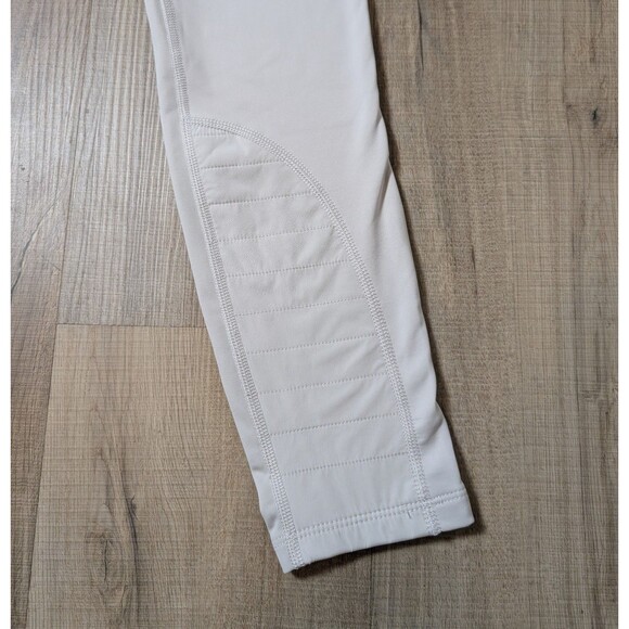 Athleta Peak Hybrid Fleece Size XXS Birch Grey Tight Winter Sport Pockets - Picture 10 of 11